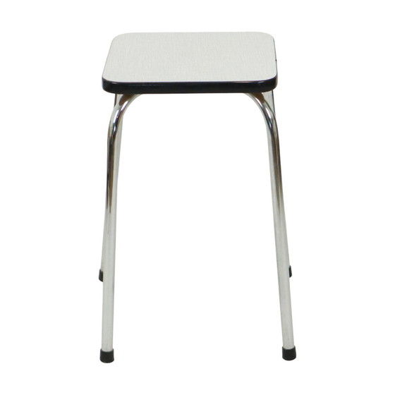 Image 1 of Formica Stool Chrome Plant Table