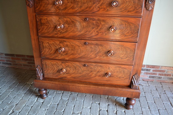 Image 1 of Vintage Scottish Mahogany Chest of Drawers, Chiffoniere