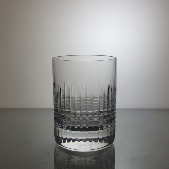 Image 1 of Set of 6 Baccarat Crystal Whisky Glasses Nancy Model