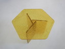 Roberto Giacomucci Hexagon Yellow Acrylic Sidetable