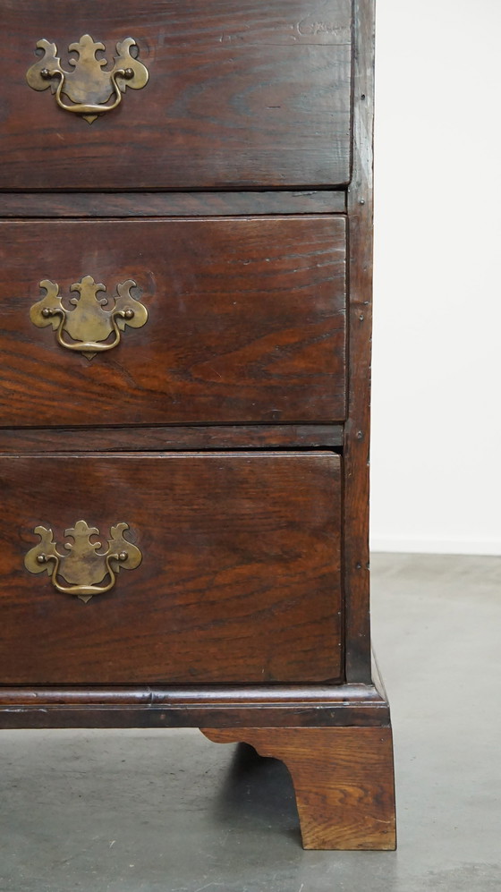 Image 1 of Oak Chest of Drawers With 5 Drawers