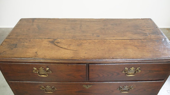 Image 1 of Oak Chest of Drawers With 5 Drawers