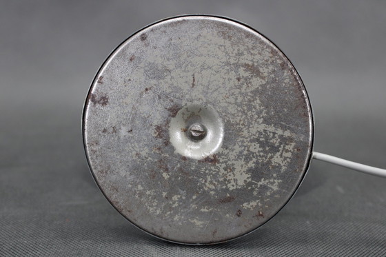 Image 1 of 1930S Bauhaus Nickel Table Lamp, Czechoslovakia