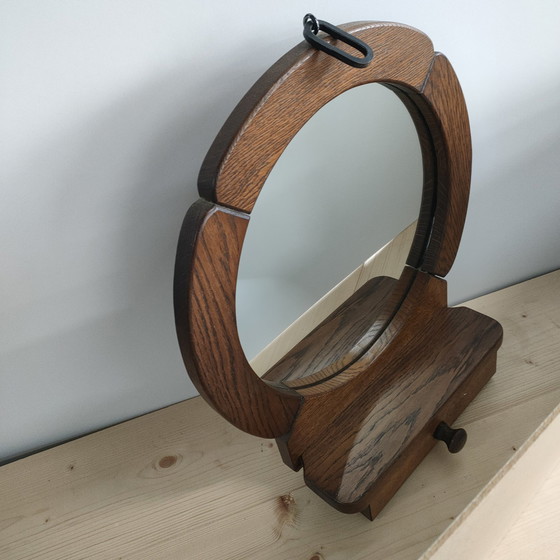 Image 1 of 1950s Wall Mirror Key Box