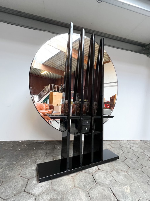 Freestanding XL mirror from Italy, 1980's