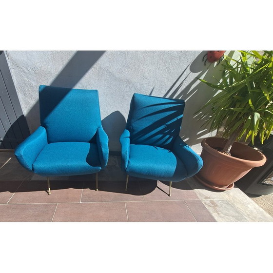 Image 1 of Pair of mid century lady armchairs by Marco Zanuso for Arflex, 1950s