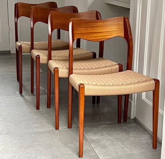 Image 1 of 4x Otto Møller 71 Design Dining Chairs