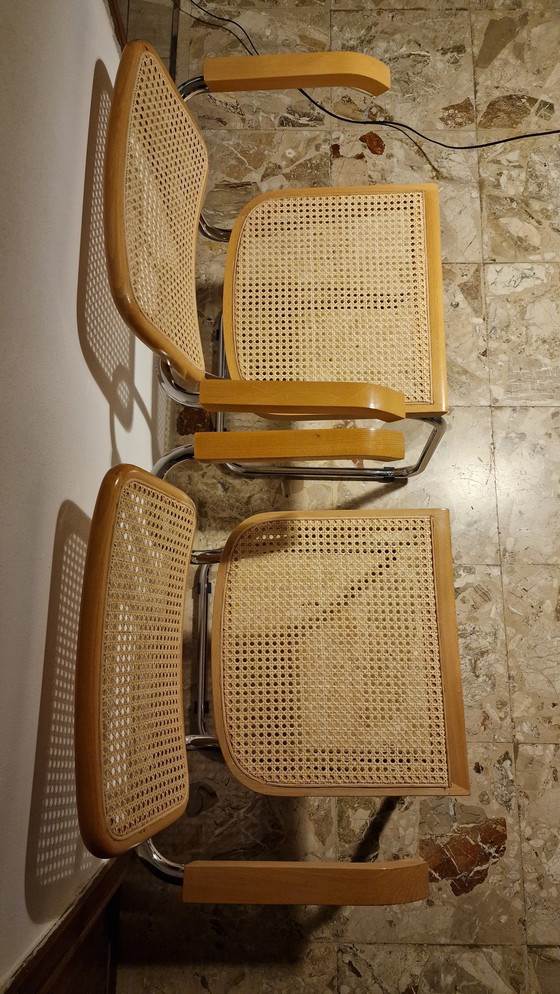 Image 1 of 2x Marcel Breuer Cesca Chairs