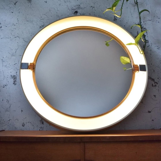 Image 1 of Allibert Space-Age Illuminated Mirror 1970s