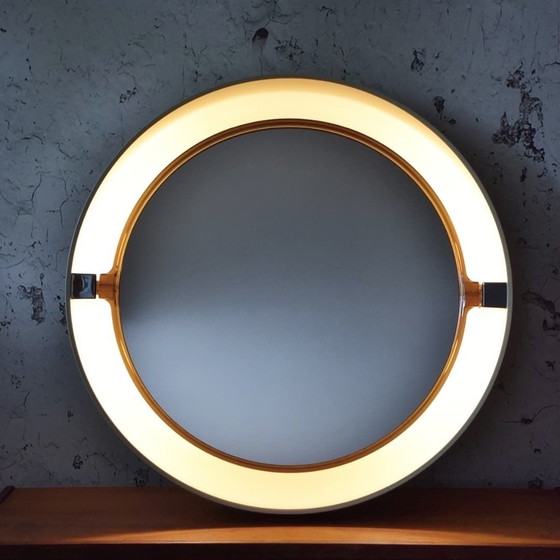 Image 1 of Allibert Space-Age Illuminated Mirror 1970s