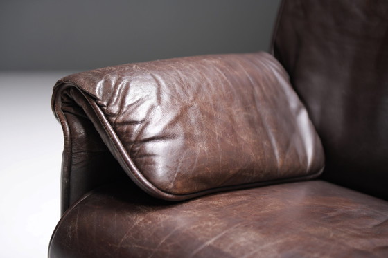 Image 1 of Sedie vintage DS-14 in pelle marrone scuro di Team De Sede per De Sede