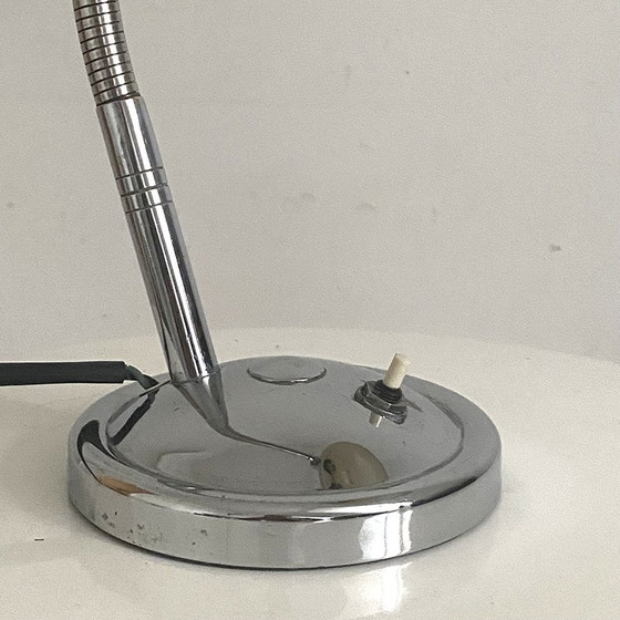 Image 1 of Large Vintage 50'S Chrome Desk Lamp