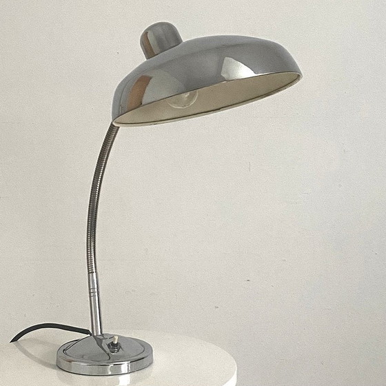 Image 1 of Large Vintage 50'S Chrome Desk Lamp