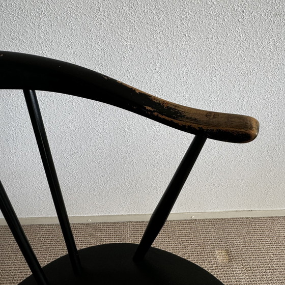 Image 1 of Mcm Black Ercol 449A Arrow Chair