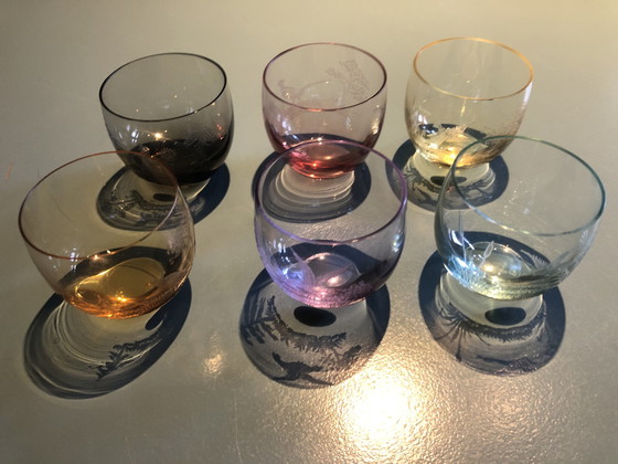 Image 1 of 6x Moser liqueur glasses