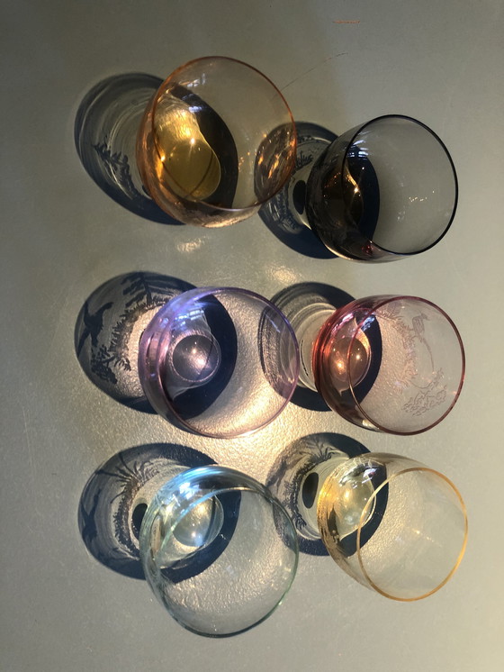 Image 1 of 6x Moser liqueur glasses