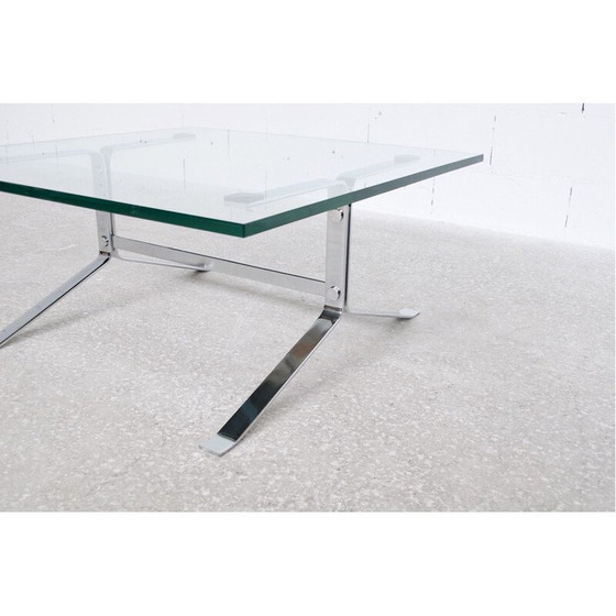 Image 1 of Vintage Joker coffee table in chromed steel by Olivier Mourgue for Airborne, 1960