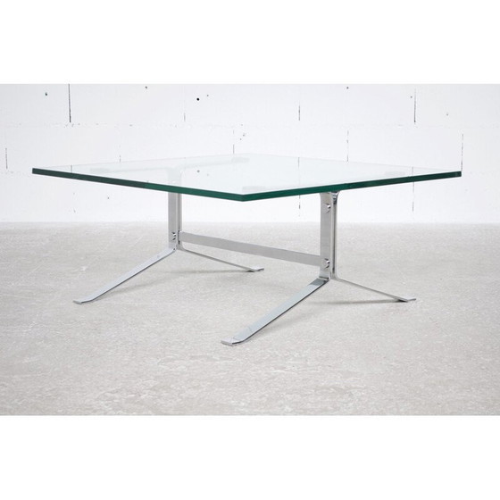 Image 1 of Vintage Joker coffee table in chromed steel by Olivier Mourgue for Airborne, 1960