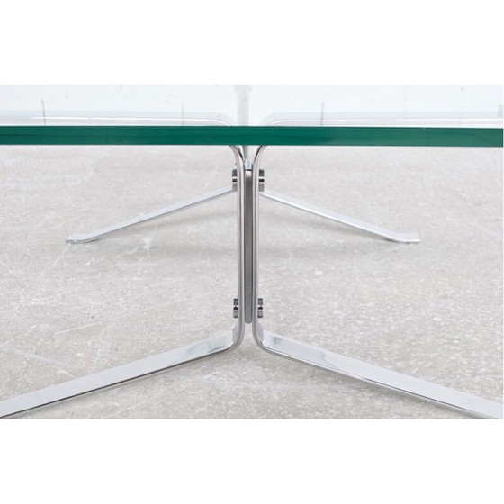 Image 1 of Vintage Joker coffee table in chromed steel by Olivier Mourgue for Airborne, 1960
