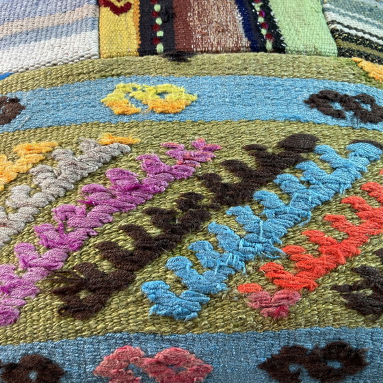Image 1 of Housse de coussin vintage en patchwork Kilim turc