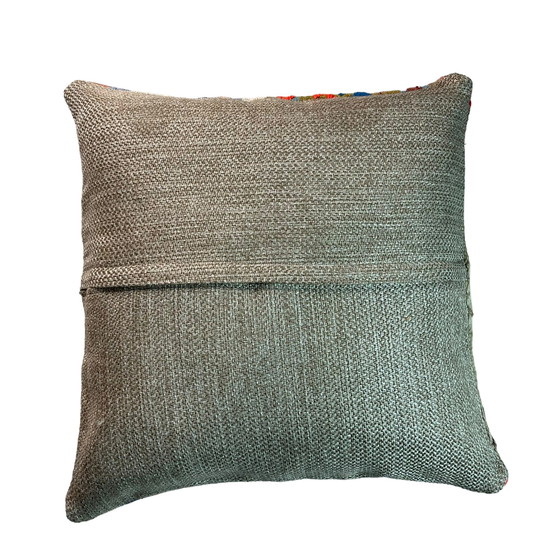 Image 1 of Housse de coussin vintage en patchwork Kilim turc