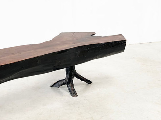 Image 1 of XXL 240cm Table / banc en tronc d'arbre