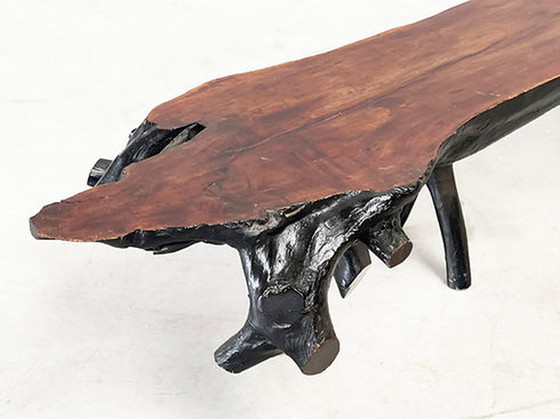 Image 1 of XXL 240cm Table / banc en tronc d'arbre