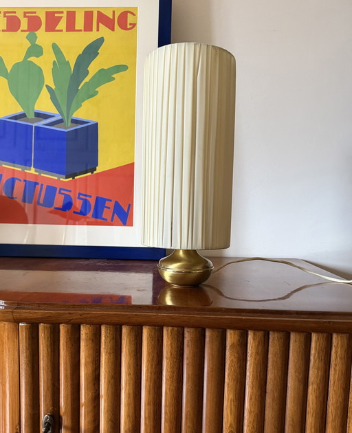 Mid Century Modern Brass Table Lamp, Italy, 1960s