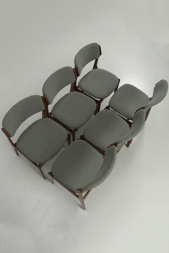 Image 1 of 6x OD Møbler 'model 49' by Erik Buch chair