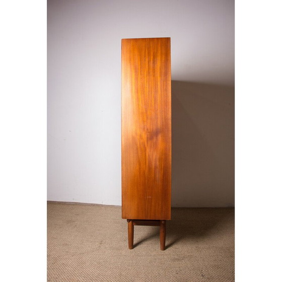 Image 1 of Vintage teak display bookcase by Borge Mogensen for Soborg, Denmark 1960