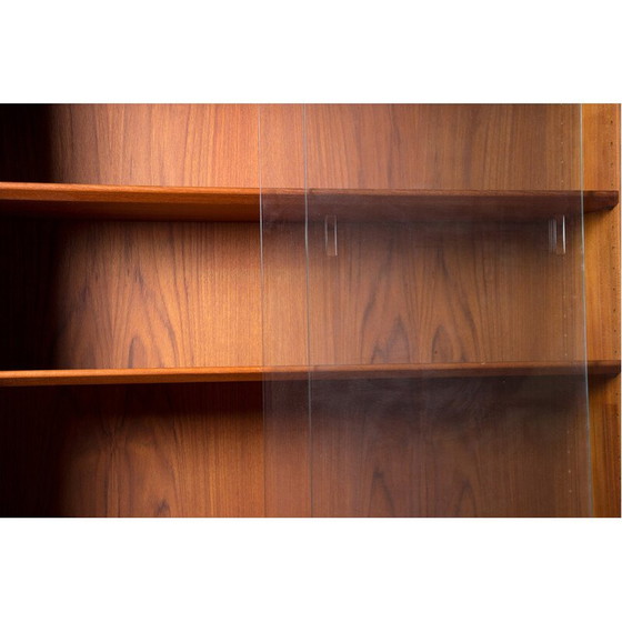 Image 1 of Vintage teak display bookcase by Borge Mogensen for Soborg, Denmark 1960