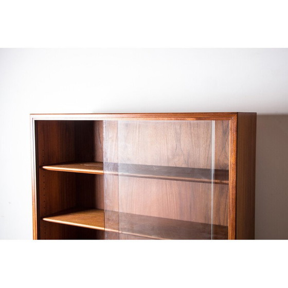 Image 1 of Vintage teak display bookcase by Borge Mogensen for Soborg, Denmark 1960