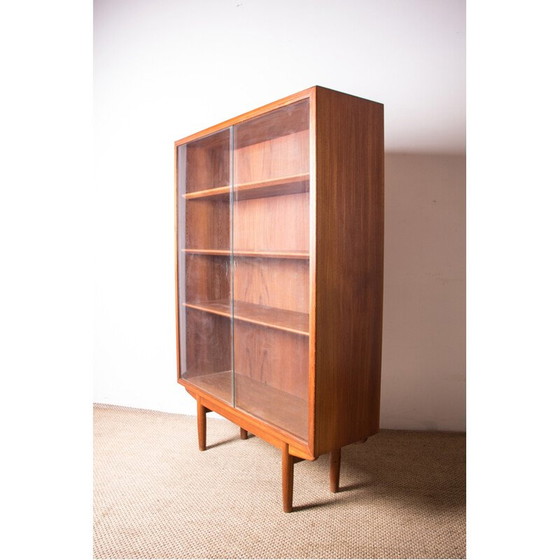 Image 1 of Vintage teak display bookcase by Borge Mogensen for Soborg, Denmark 1960