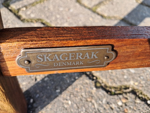 2 Skagerak Teak Deckchairs, Collapsible