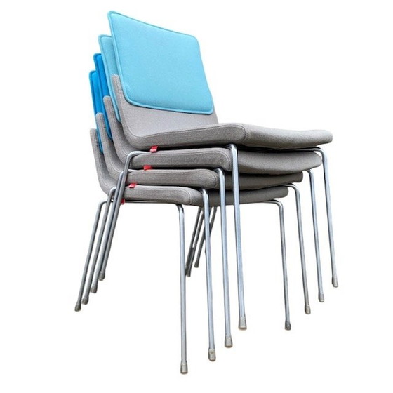 Image 1 of 4X Gispen Chair, Upholstered