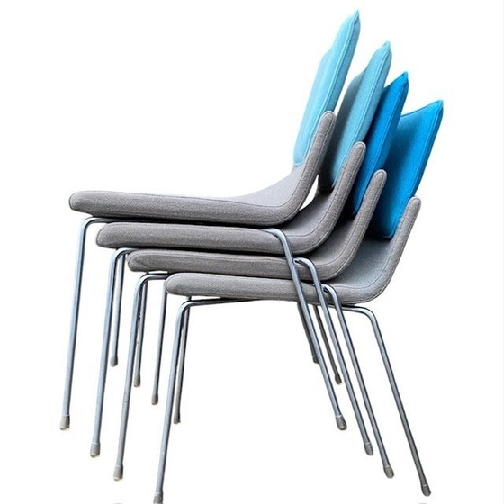 Image 1 of 4X Gispen Chair, Upholstered