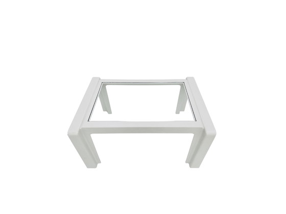 Image 1 of Italian coffee table with glass top, Italy, 1970s Minimalism