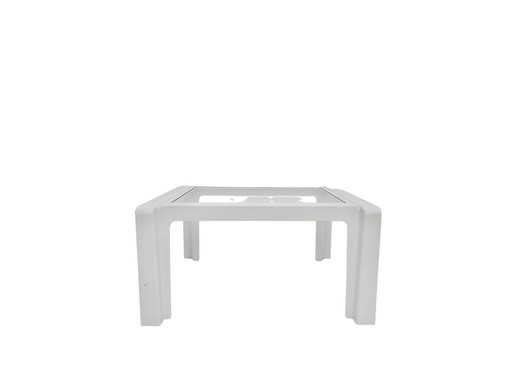 Italian coffee table with glass top, Italy, 1970s Minimalism