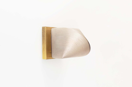 Image 1 of 1x Glass and brass wall lamp by Peill & Putzler