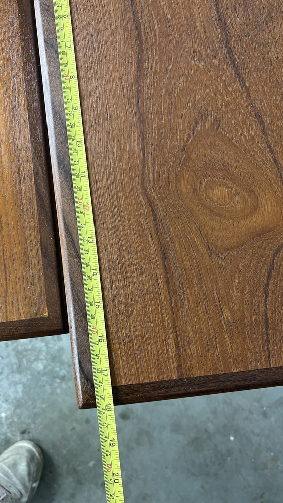 Image 1 of Tavolino da notte / comodino vintage Fabian Teak in stile moderno di metà secolo, anni '70