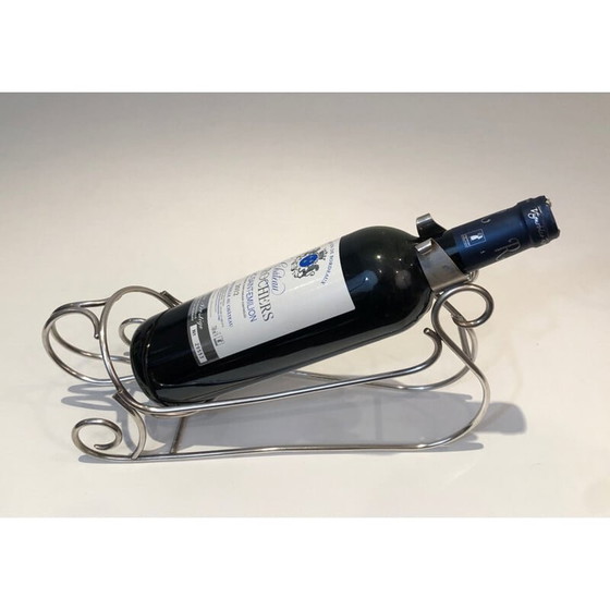 Image 1 of Portabottiglie da slitta vintage placcato argento, 1930