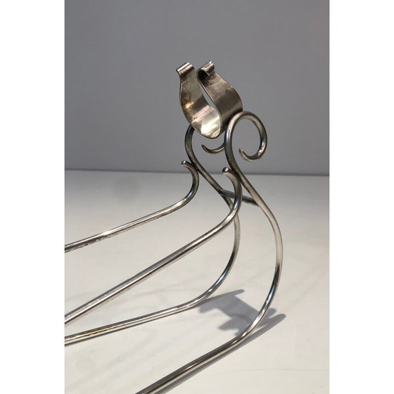 Image 1 of Portabottiglie da slitta vintage placcato argento, 1930