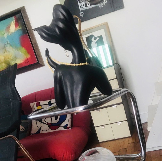 Image 1 of Large Africanist Sculpture - Vintage Ceramic - Marc Henri - 1950