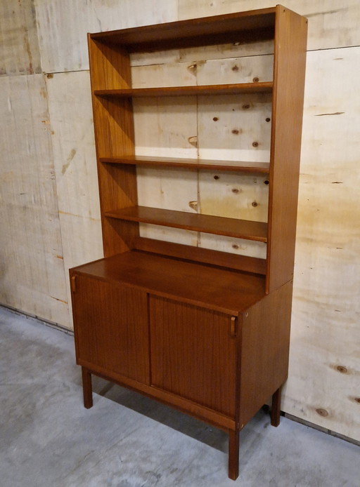 Vintage Bookcase Danish Cupboard