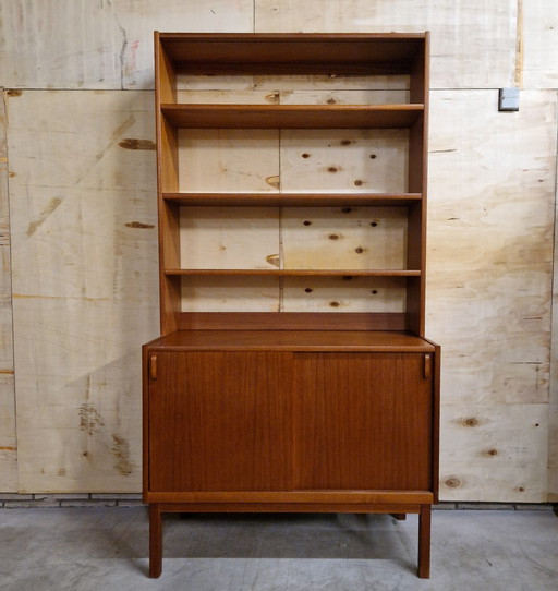 Vintage Bookcase Danish Cupboard