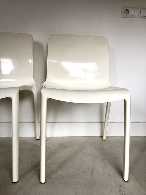 2 Casprini Stacking Chairs Model "Tiffany" Designed By Marcello Ziliani In The Period Between 2005 / 2008. They are in good