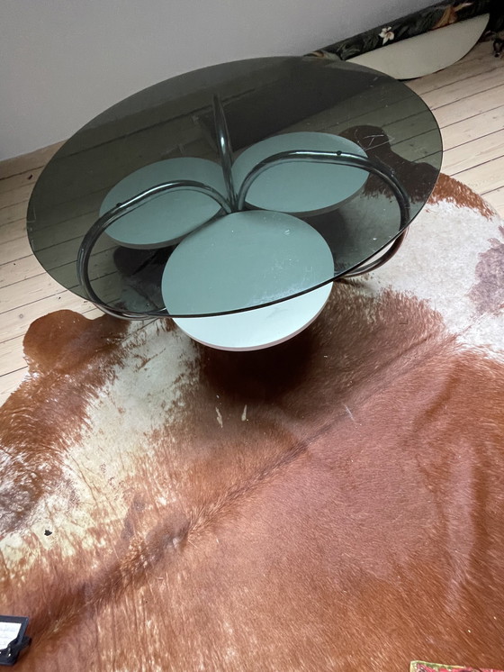 Image 1 of Space Age Round Coffee Table 1970s