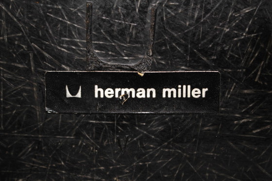 Image 1 of Set of 4 Yellow Herman Miller Original Vintage Eames Upholstered DSR Dining Side Chair, 1960s
