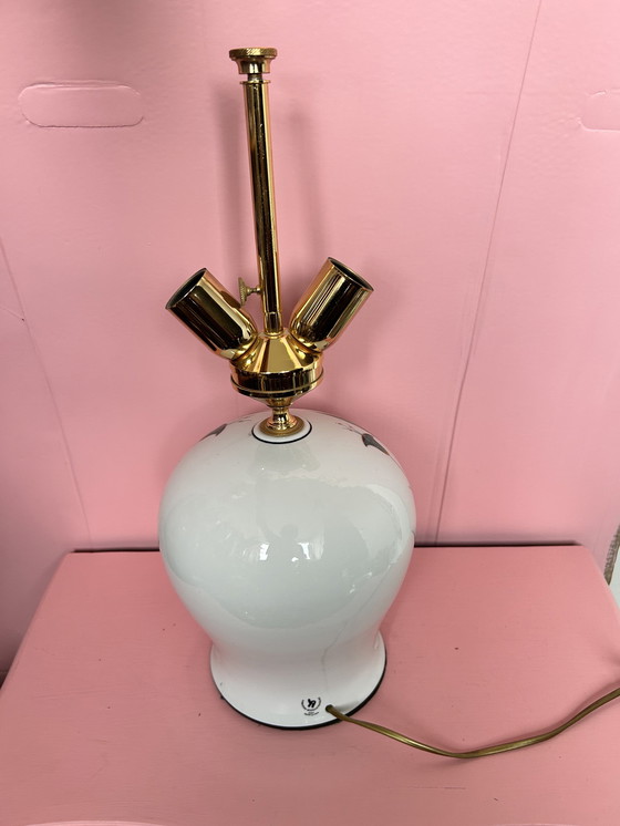 Image 1 of Italian design lamp porcelain