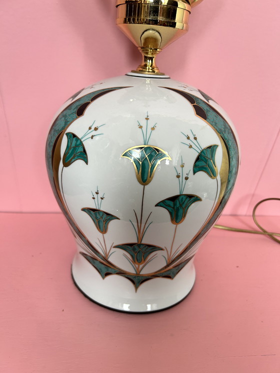 Image 1 of Lampe de designer italien en porcelaine